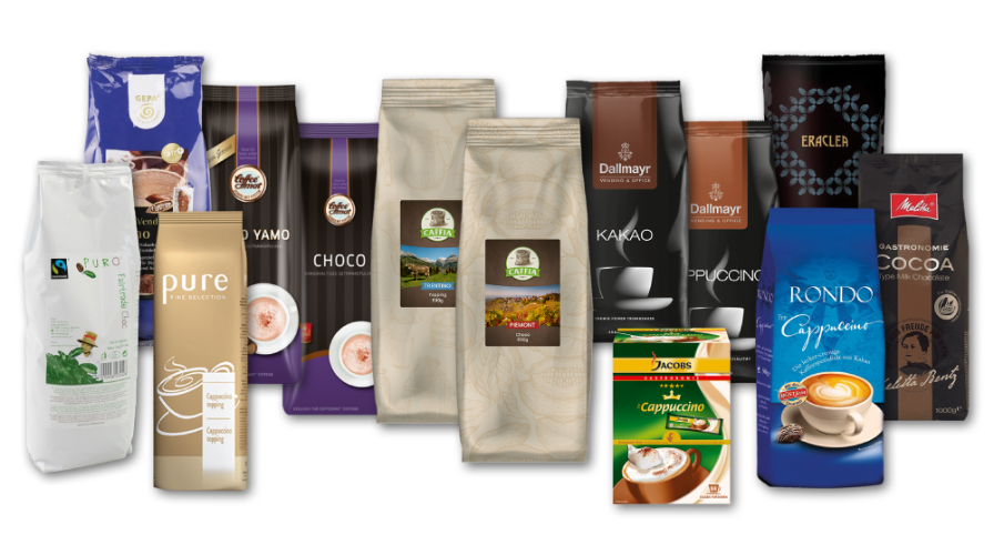 Caffia Produktbild Cappuccino und Kakao